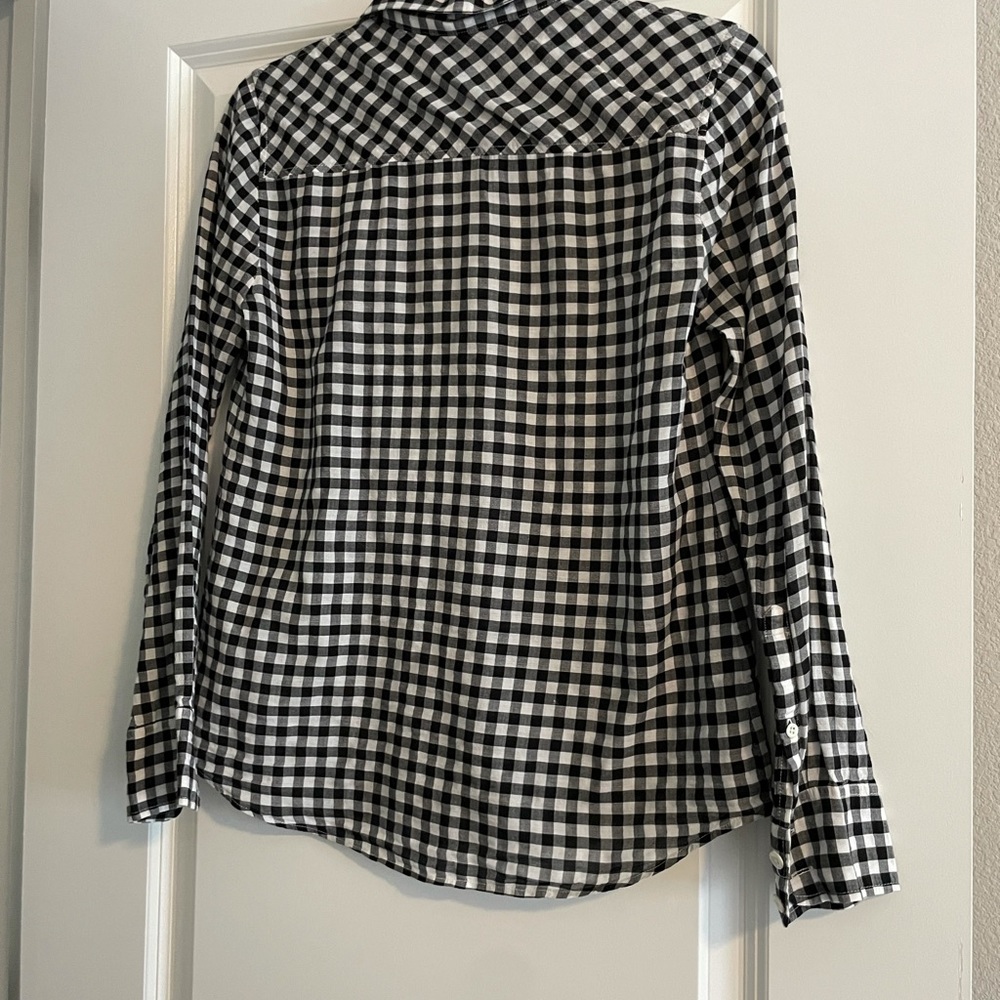 J Crew Checkered Button Up - image 3